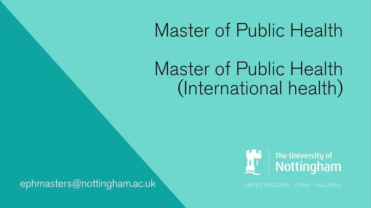 Master of Public Health and Master of Public Health (International Health) Welcome video