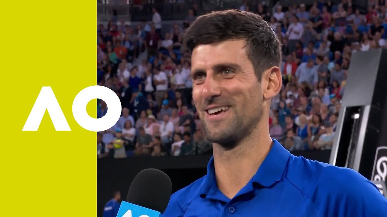 Novak Djokovic on-court interview (QF) | Australian Open 2019