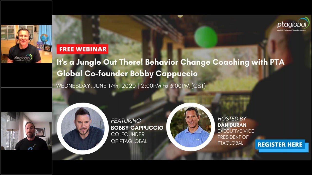 It's a Jungle Out There! Behavior Change Coaching with PTA Global Co founder Bobby Cappuccio