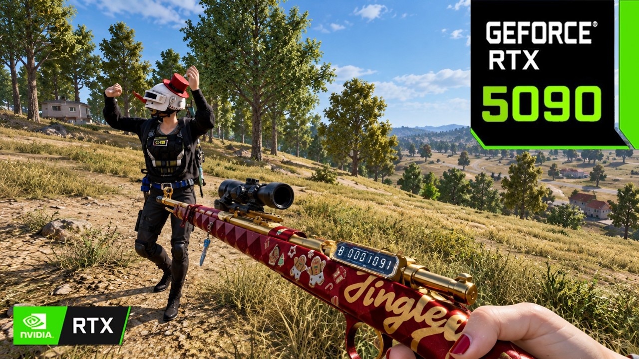 PUBG 4K Max Settings: RTX 5090 - i9 14900K - 128GB RAM | Erangel - AKM & Kar98k Gameplay