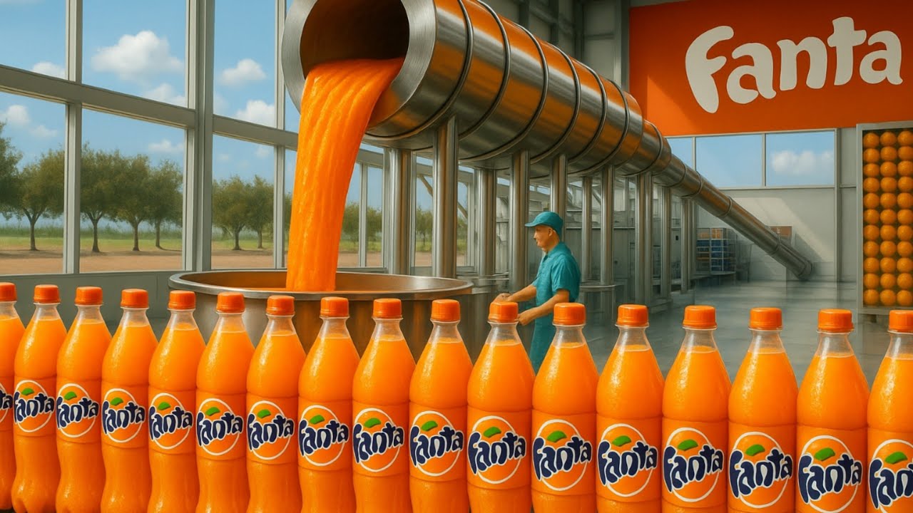 How Fanta Is Made In Factory😍😍|Full Making Process Of Fanta In Factory