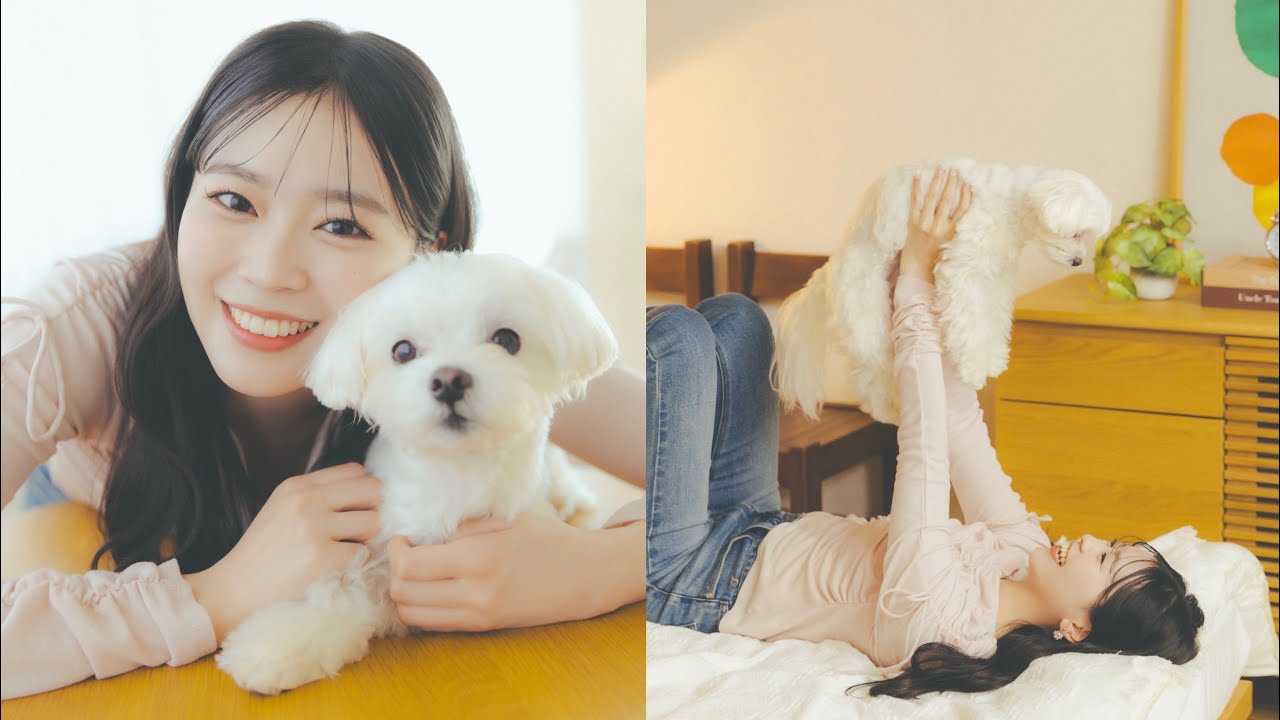 超ときめき♡宣伝部・坂井仁香さんと愛犬レオくんが遊びに来てくれました！（マルチーズ｜月刊わんこ撮影オフショット）
