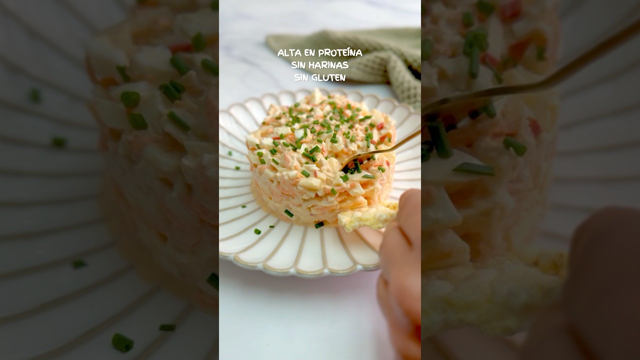 ENSALADA ALTA EN PROTE&Iacute;NA, SIN HARINAS Y SIN GLUTEN #recetasfaciles #ensalada #recetasdeverano
