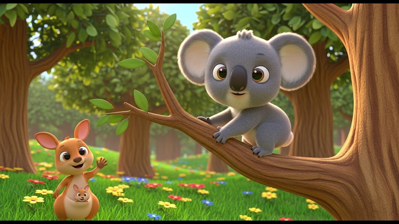 Baby Koala Climb Climb | Cute Animal Song | Preschool Sing Along