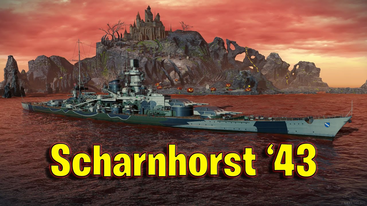 Meet The Scharnhorst '43! Tier 7 German Battleship in World of Warships Legends!