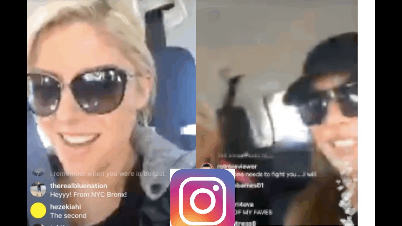 WWE's Alexa Bliss & Nia Jax Instagram LIVE in back of Uber ahead of MSG