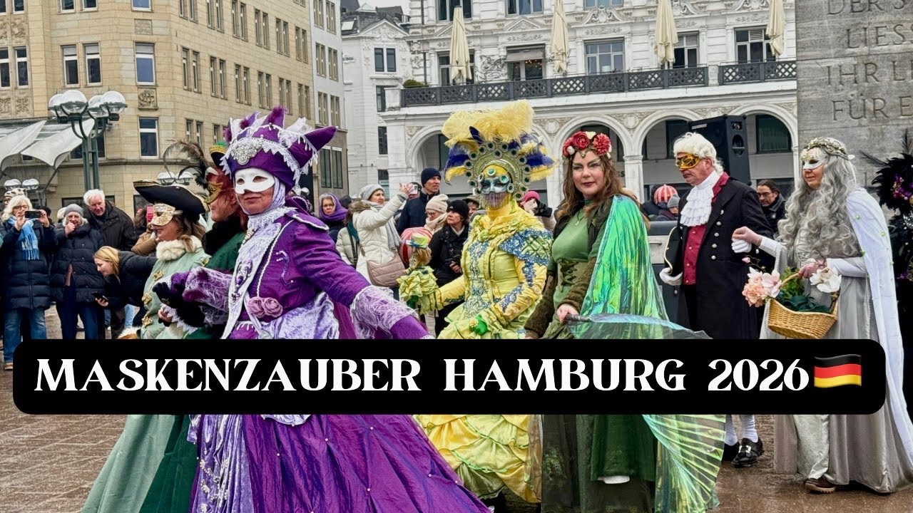 MaskenZauber in Hamburg 2026🇩🇪//Venice Carnival Experience in Hamburg .#germany #carnival val