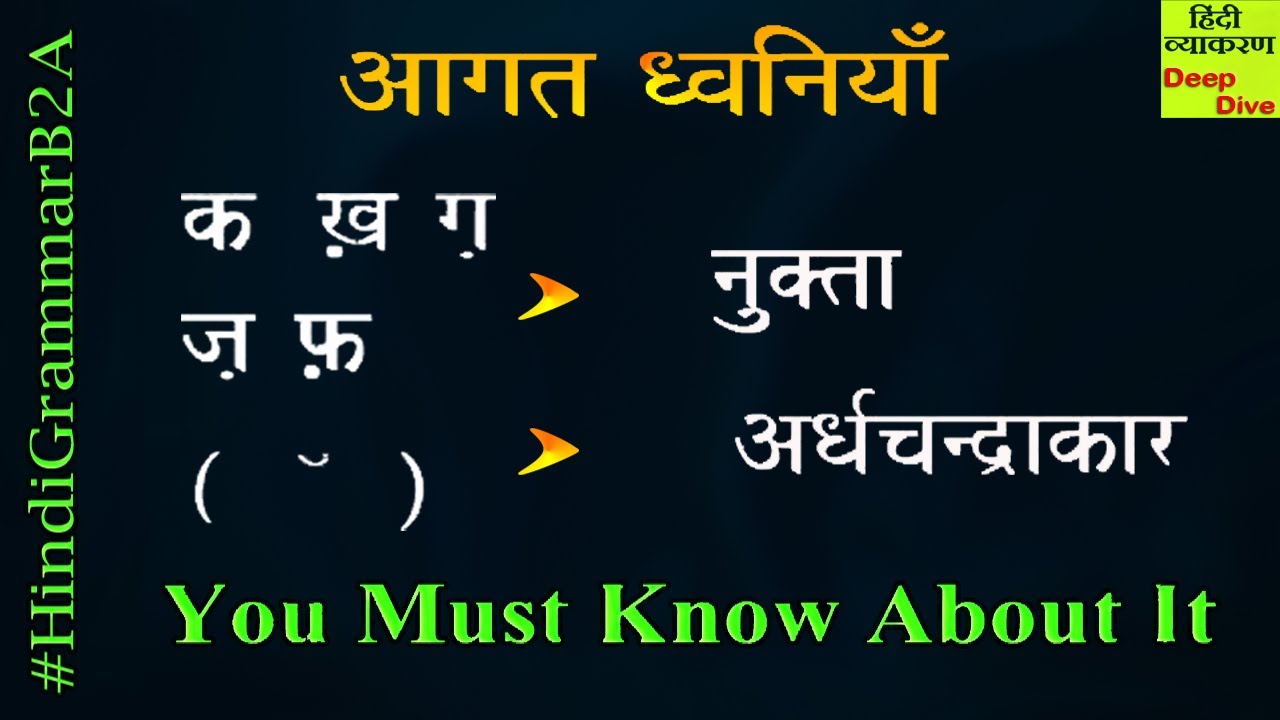 Hindi Grammar Nuqta - [ हिंदी व्याकरण - नुक्ता -  क़,  ख़,  ग़,  ज़, फ़ ] | #HindiGrammarB2A