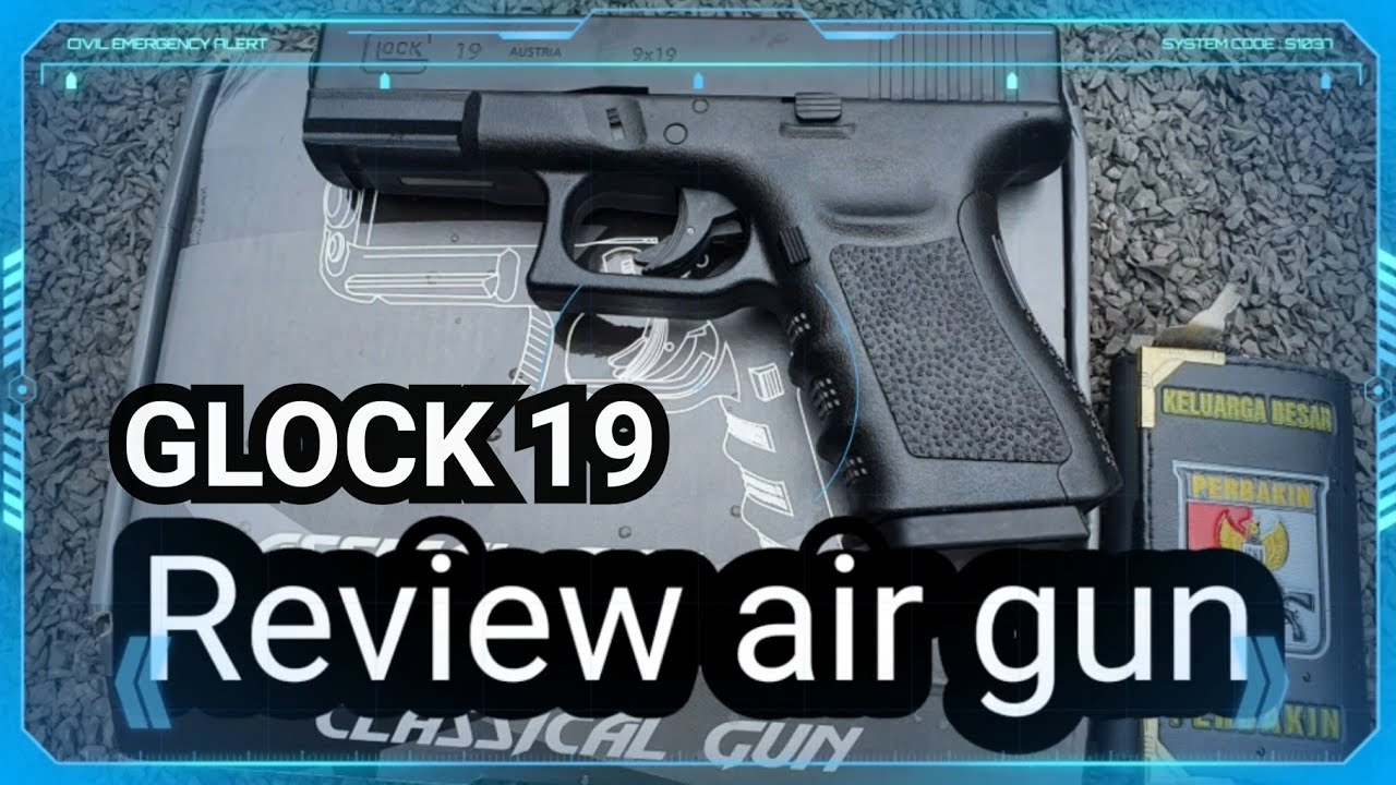 Review dan tes Air gun cal 6mm Classical gun Glock 19
