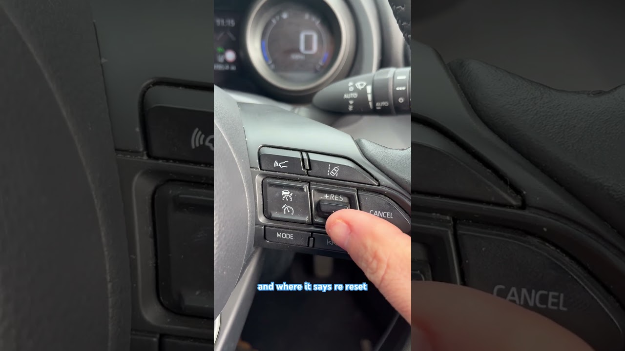 Short video on how to set the Speed limiter on the Toyota Yaris cross used on lessons.