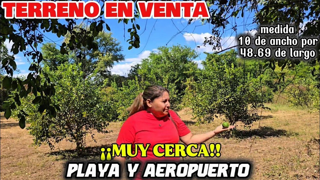 🔴TERRENOS en VENTA🔴  $25,000 NEGOCIABLES, cerca del AEROPUERTO y de PLAYAS de San Luis Talpa.