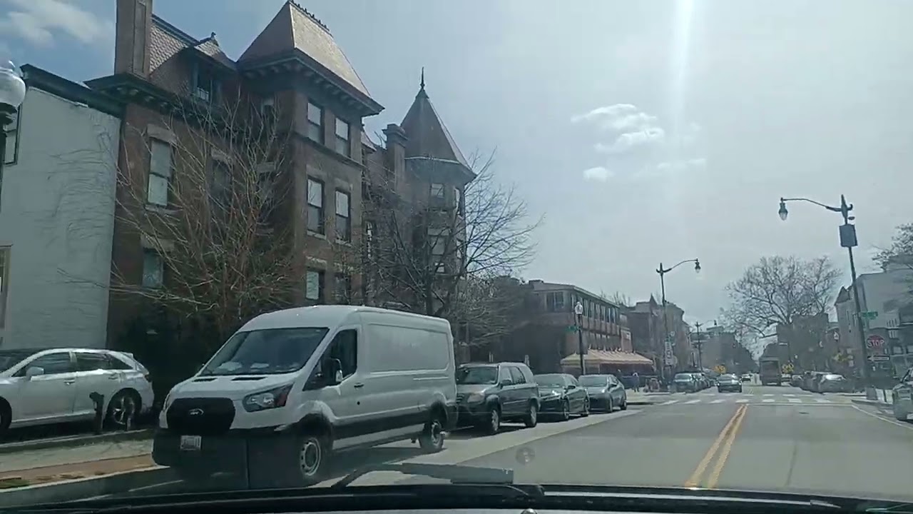 Driving thru Uptown DC.