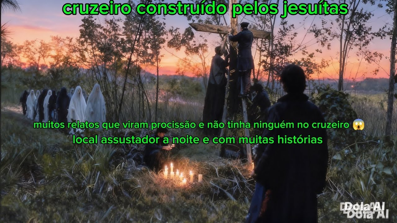 Cruzeiro do jesuítas onde relatos que o local e assombrado por uma procissão de almas #medonanoite 