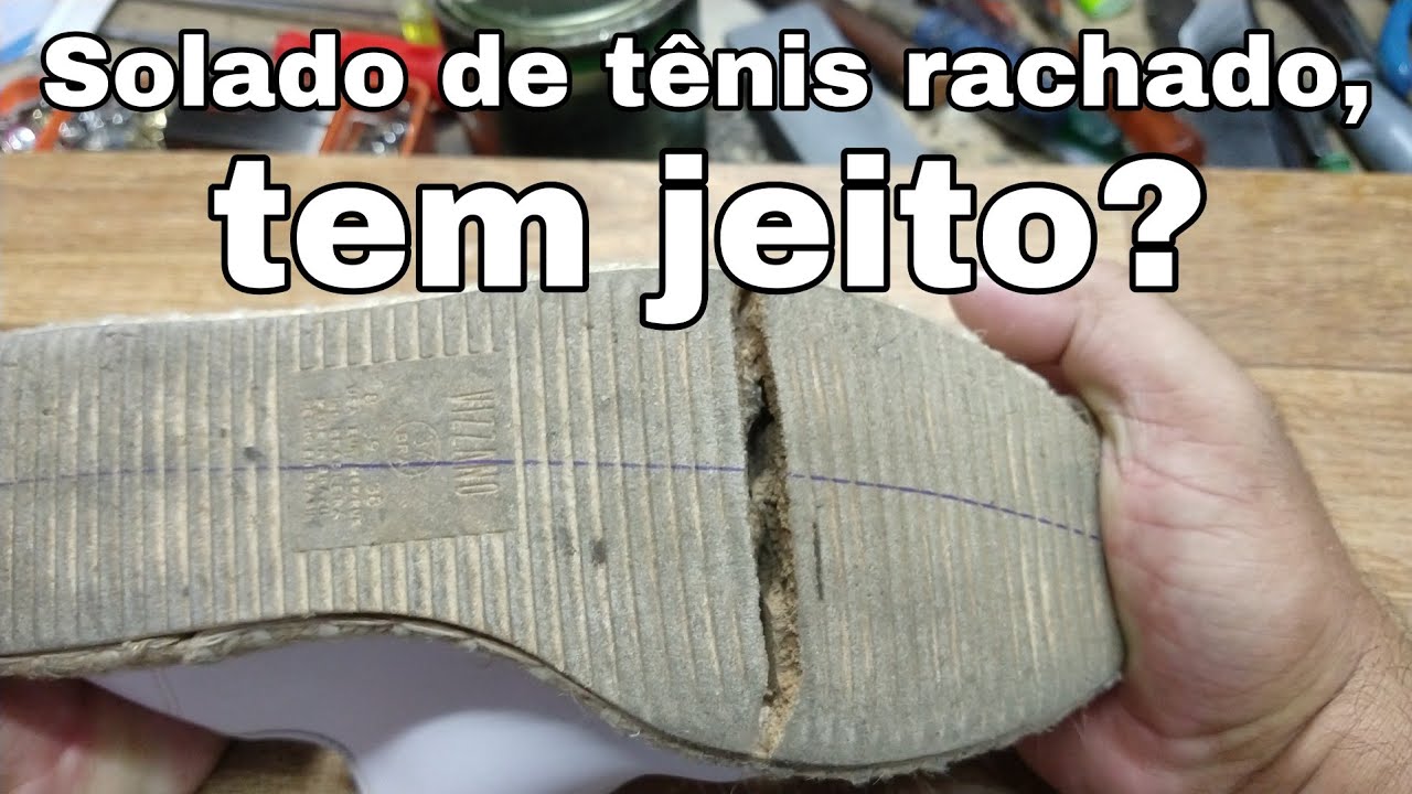 Solado de tênis rachado tem jeito? Confira como resolver.