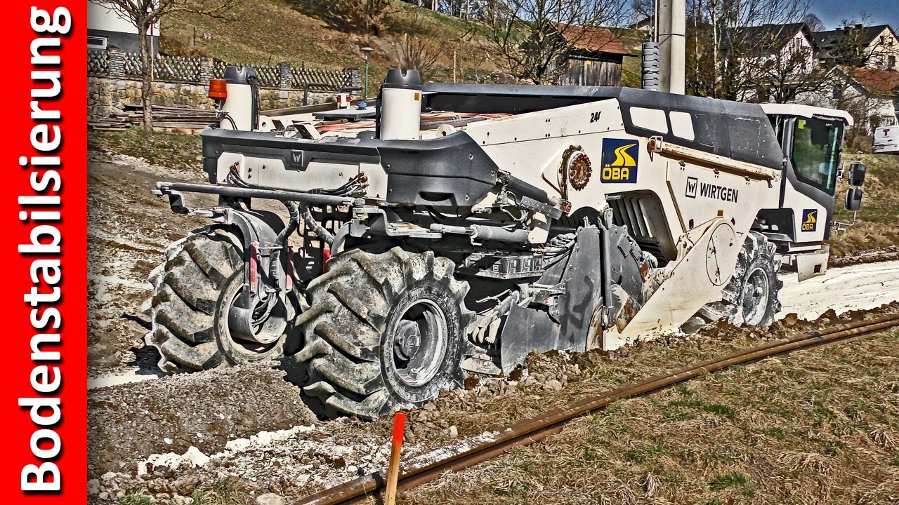 Mariazellerbahn: Bodenstabilisierung mit Wirtgen WR 240