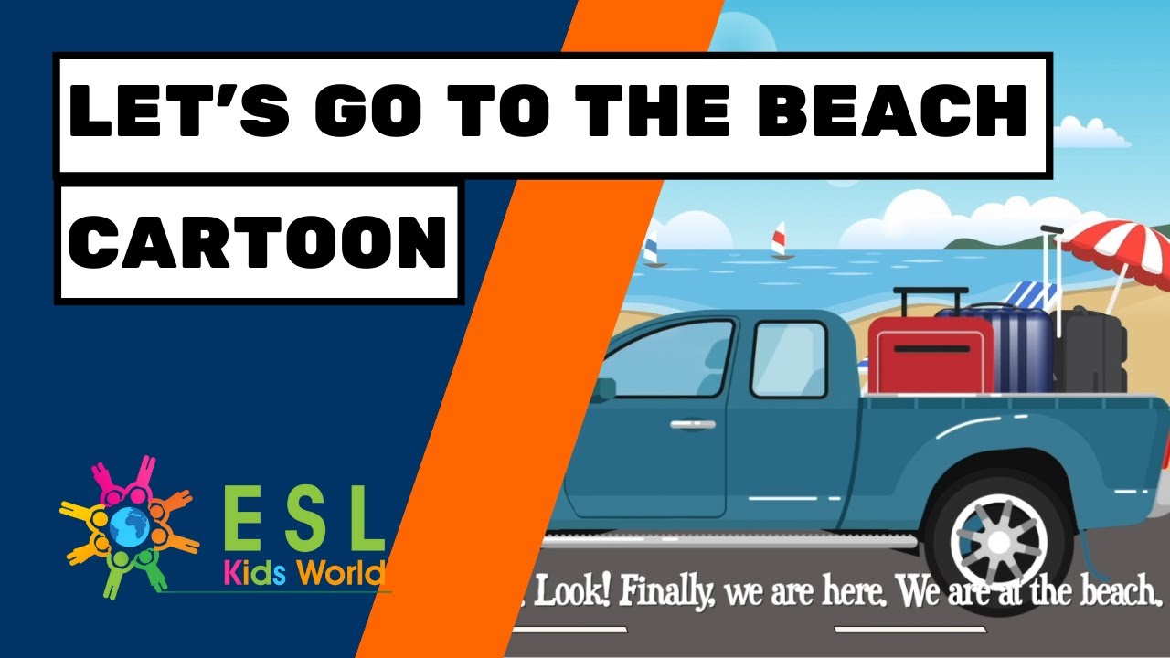 Let's Go to the Beach | Kids Beach Trip | Beach Vocabulary