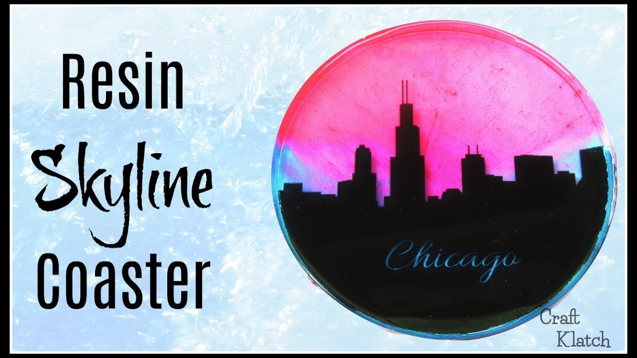 Resin Skyline Coaster DIY | Another Coaster Friday | Craft Klatch