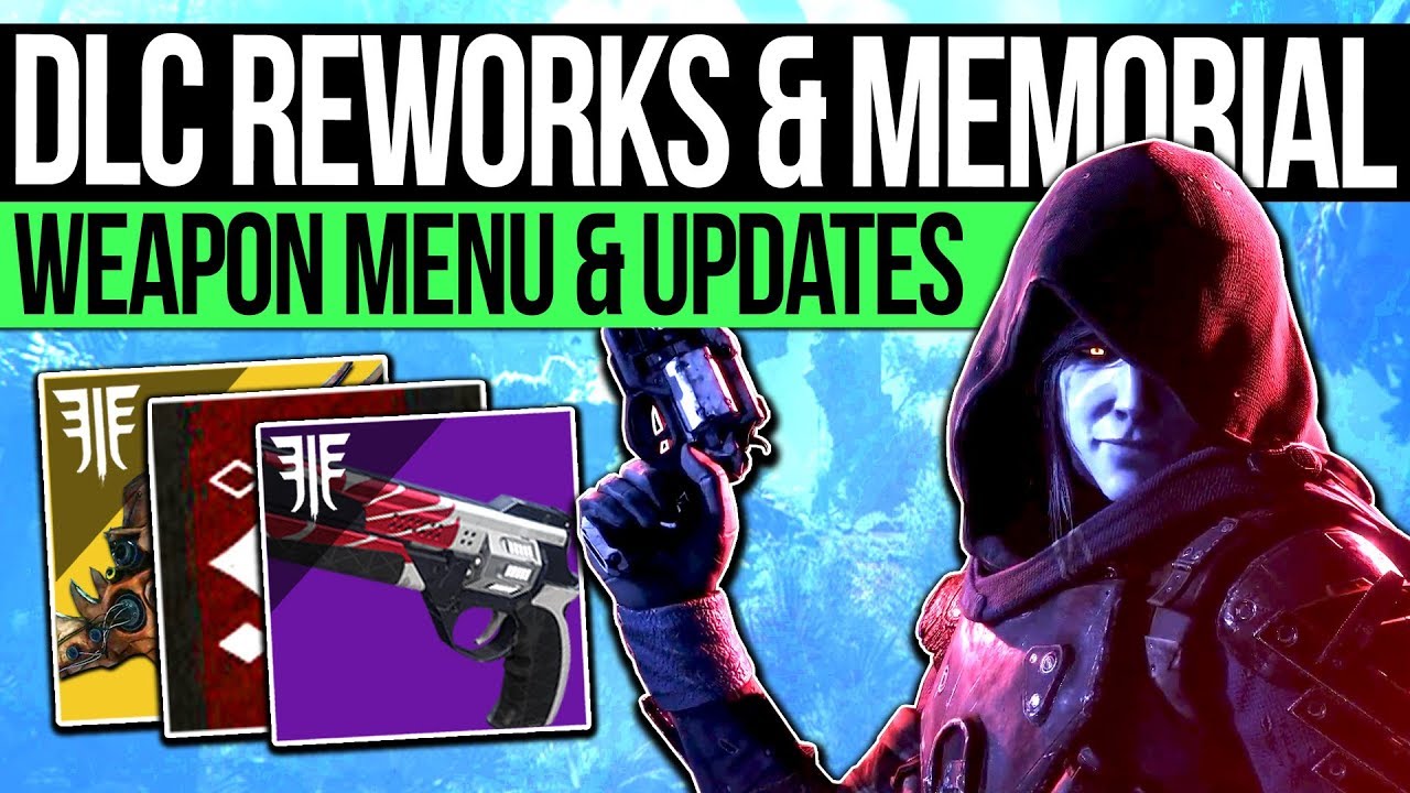 Destiny 2 | NEW WEAPON MENU & CAYDE MEMORIAL! Gear Upgrades, DLC Rank Changes, Reprise Guns & More