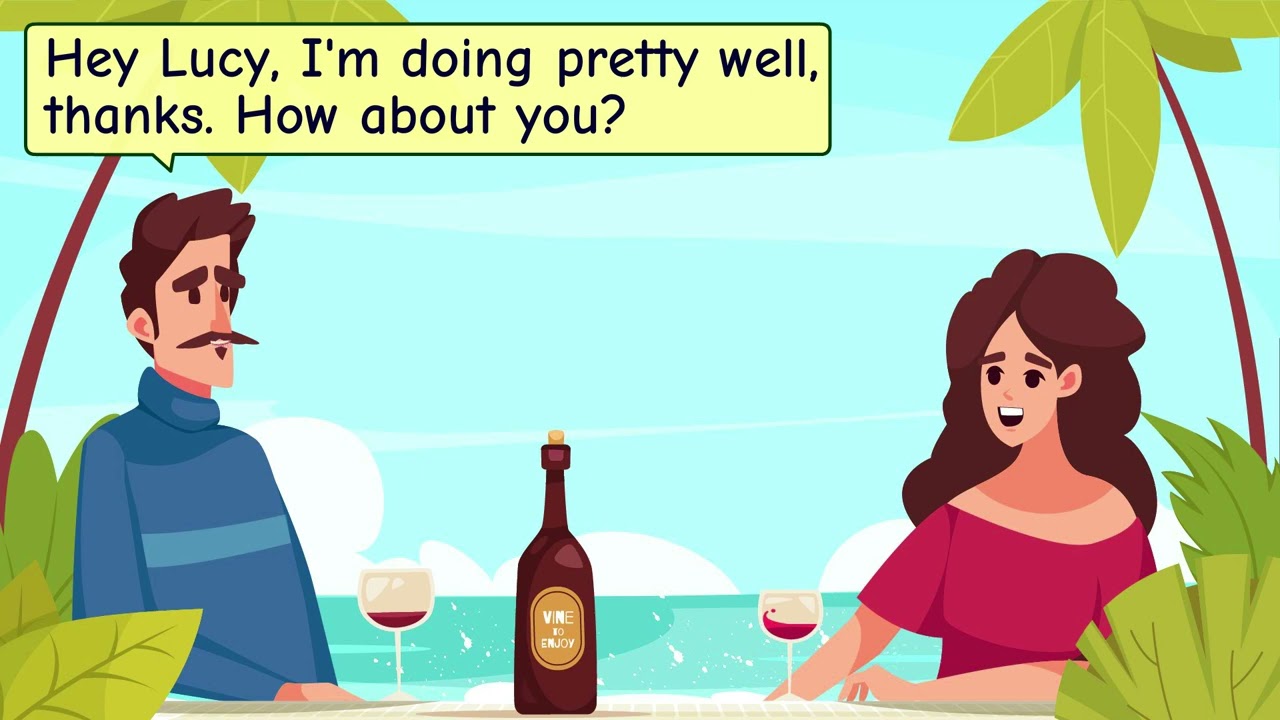 Practice English conversation with co-workers about vacations