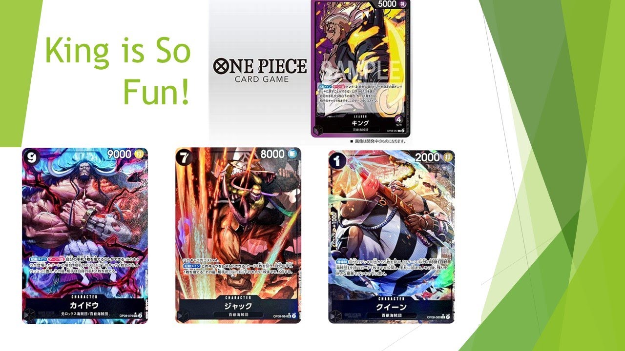 OPTCG OP08 King Decklist + Gameplay! This deck is so much fun!