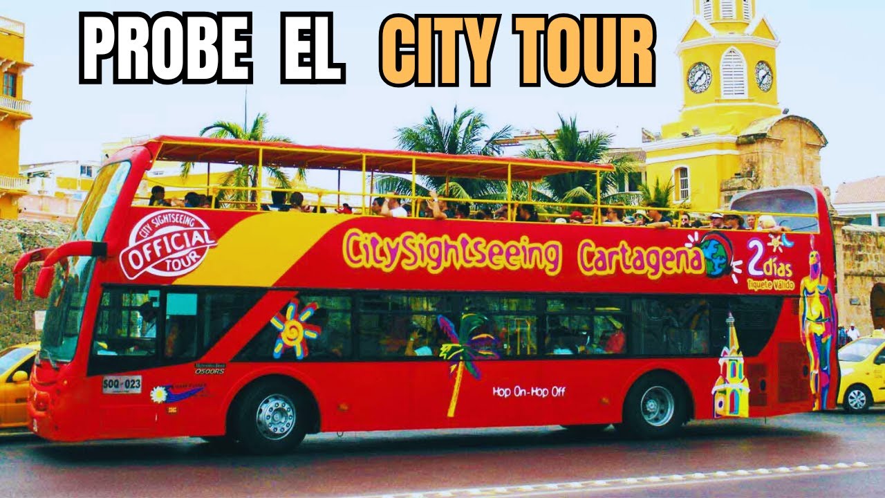 City Tour en Bus de Dos Pisos por Cartagena /Descubre la Ciudad Amurallada