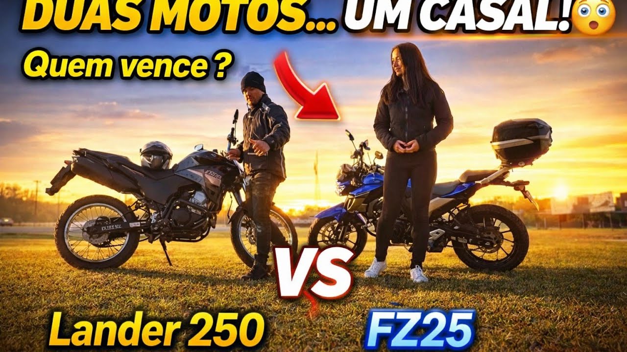 Duelo de casal - Lamder250 vs Fz25 - Aguas de são Pedro - Serra de São Pedro✅