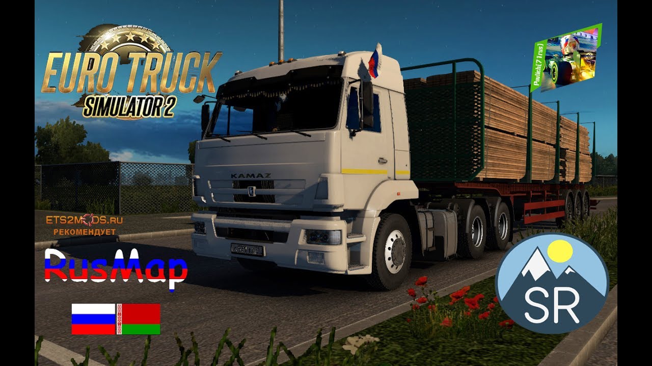 Euro Truck Simulator 2 - RusMap1.7.2 и SR6.5 - 50 - Везем обрезную доску