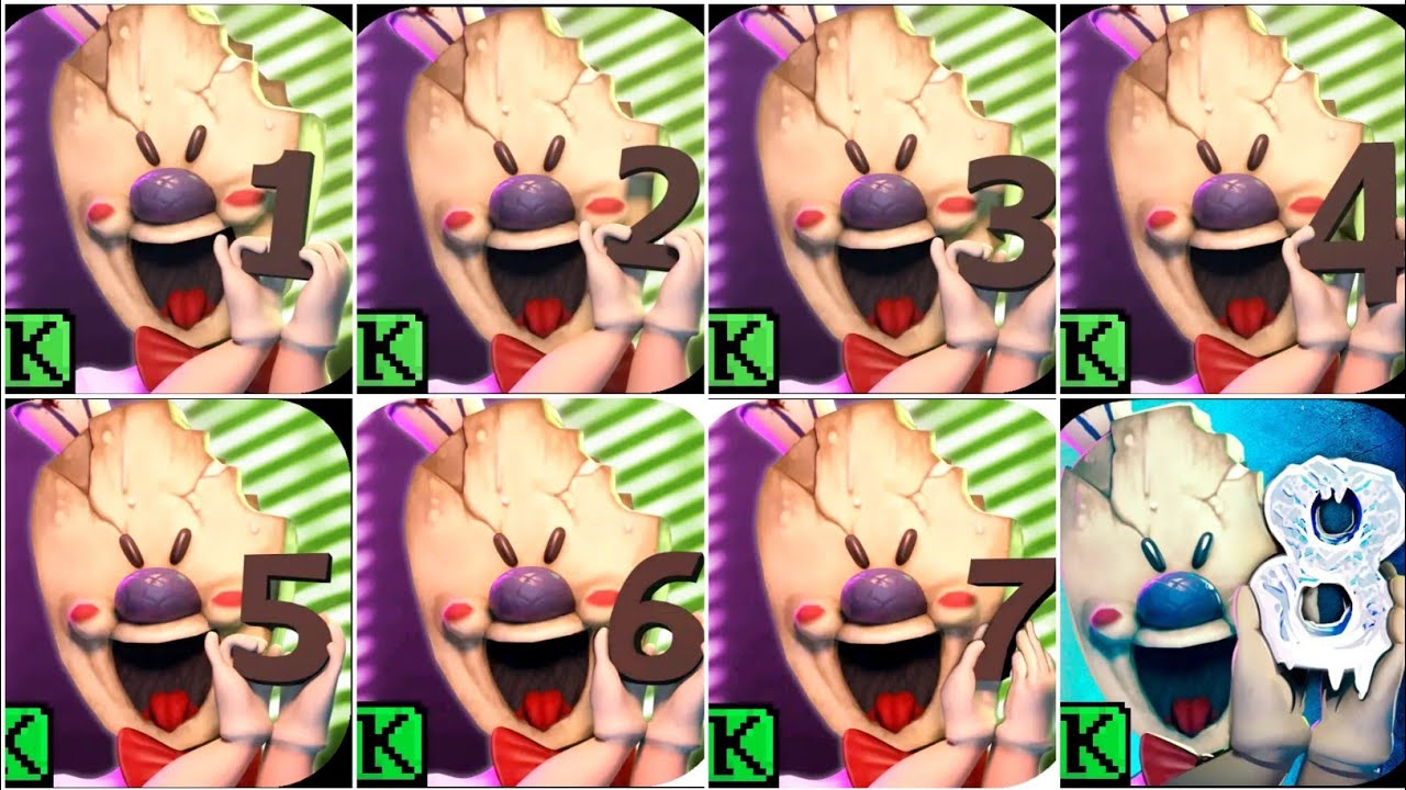 Ice Scream 1 2 3 4 5 6 7 8 Full Gameplay