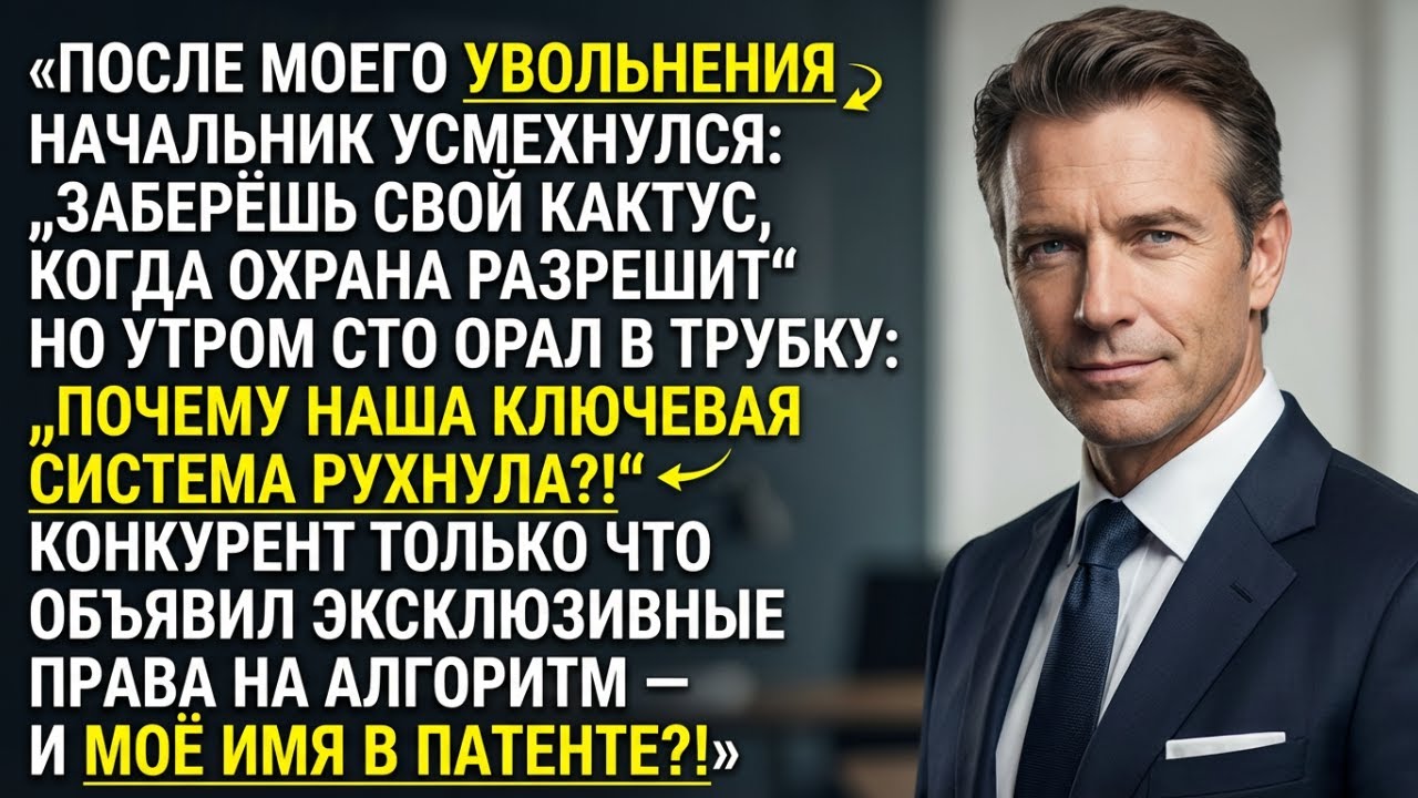 Начальник уволил меня, но не знал главного секрета. Гениальная месть инженера!
