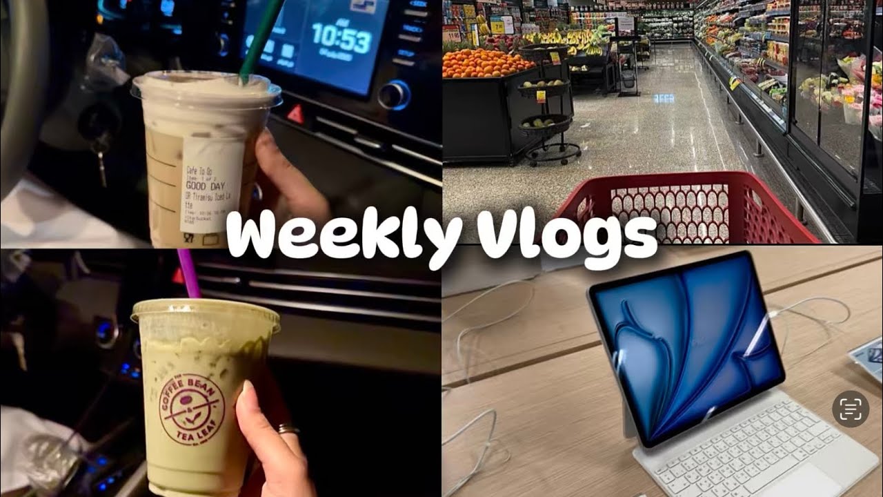 #Vlog فلوق اسبوعي (شريت ايباد،جربت مشروبات جديده😋،تنظيف الآت القهوة 🤩)