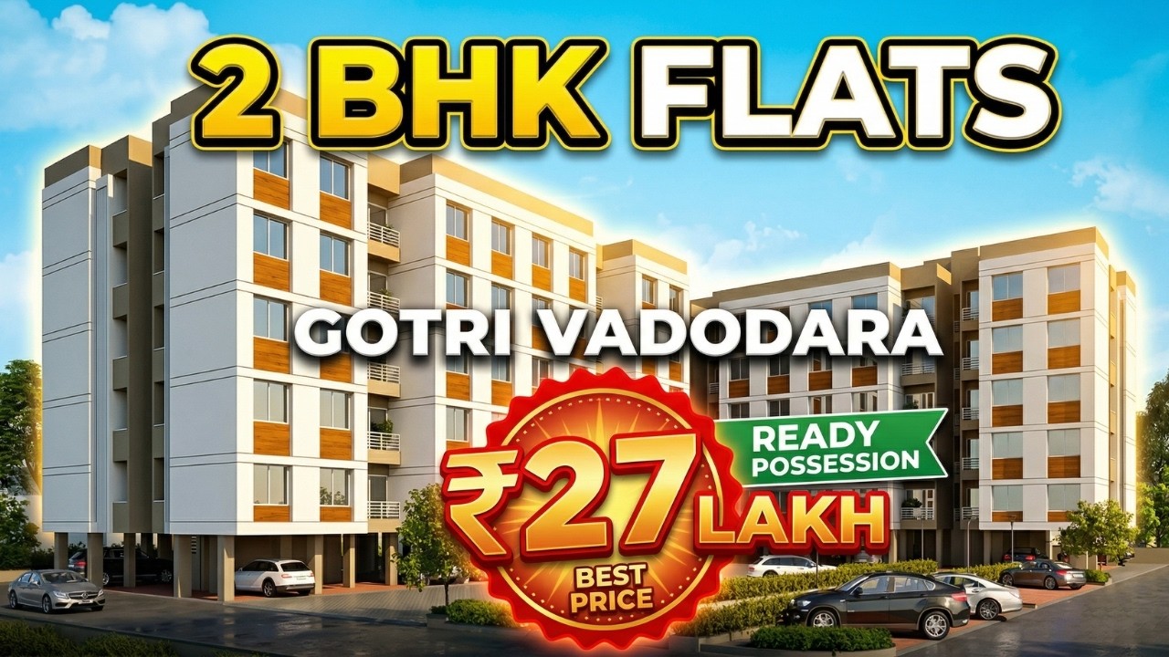 2 BHK Ready Possession Flats in Gotri Vadodara at ₹27 Lakhs | Shreeji Vandan Phase 3