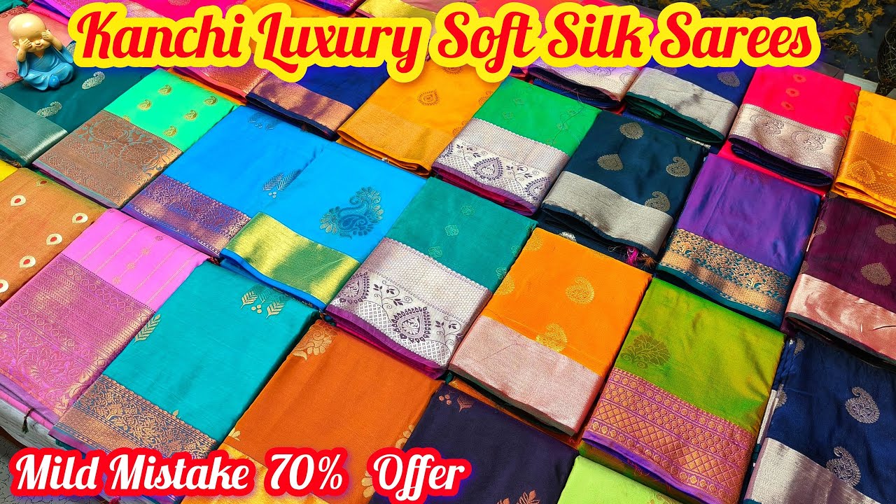 Kanchi Luxury Soft Silk Sarees Collection New Trending Colours #sareelive #elampillai #saree