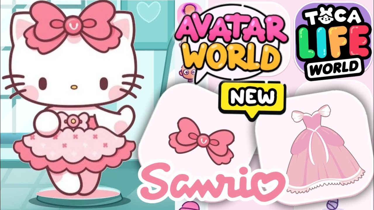 КАК СДЕЛАТЬ НОВУЮ HELLO KITTY ТАКОЙ МИЛОЙ 🩷 В AVATAR WORLD И TOCA BOCA WORLD 😍🌎