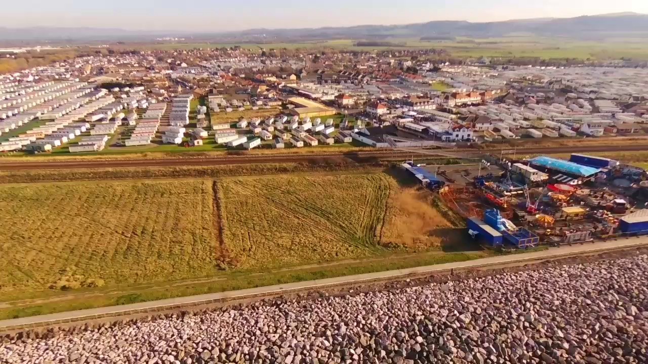 Towyn beach and knightlys Fun Fair