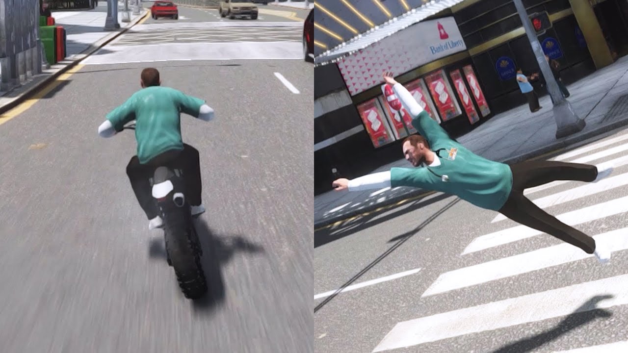 GTA IV - Motorcycle Ragdolls Compilation #16