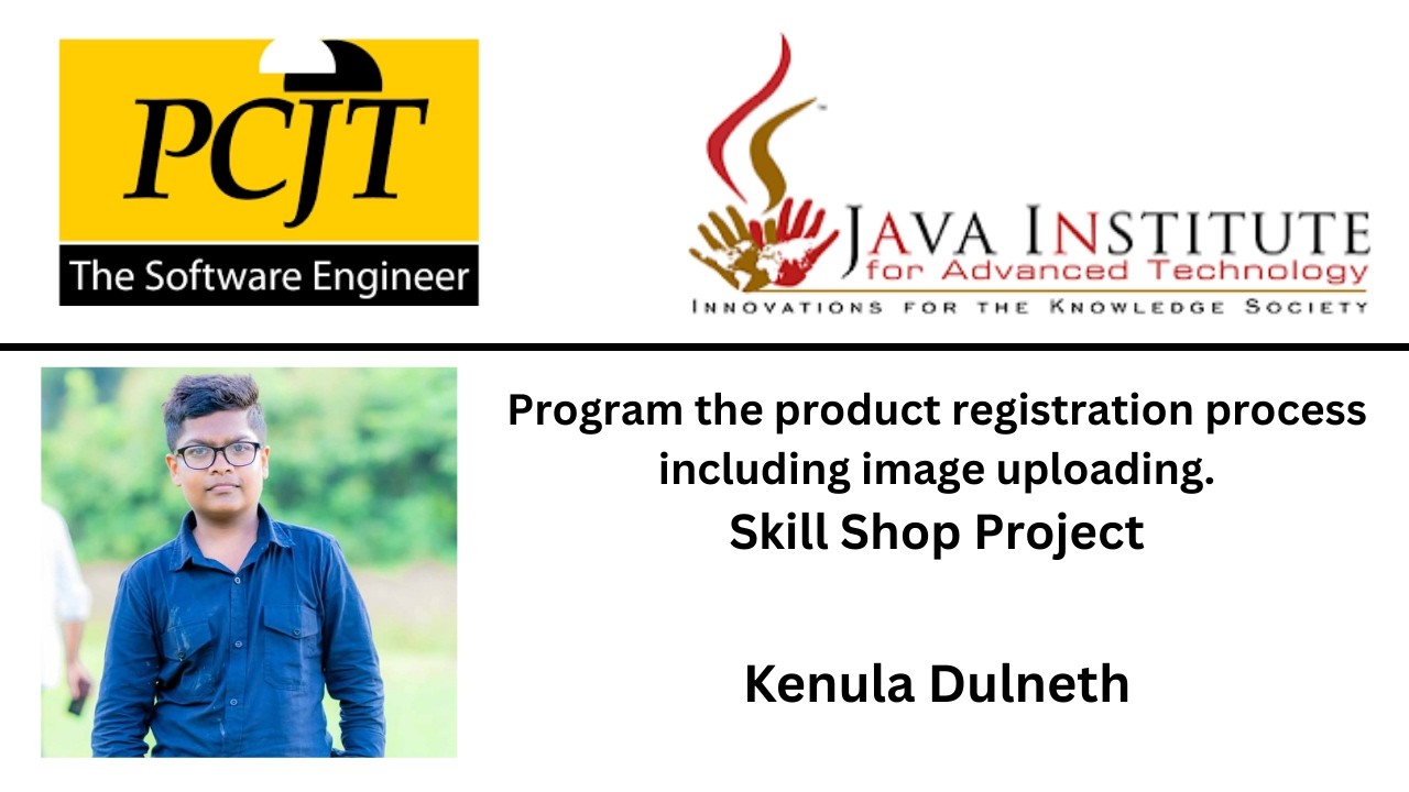 Task 13: Program the product registration process including image uploading.