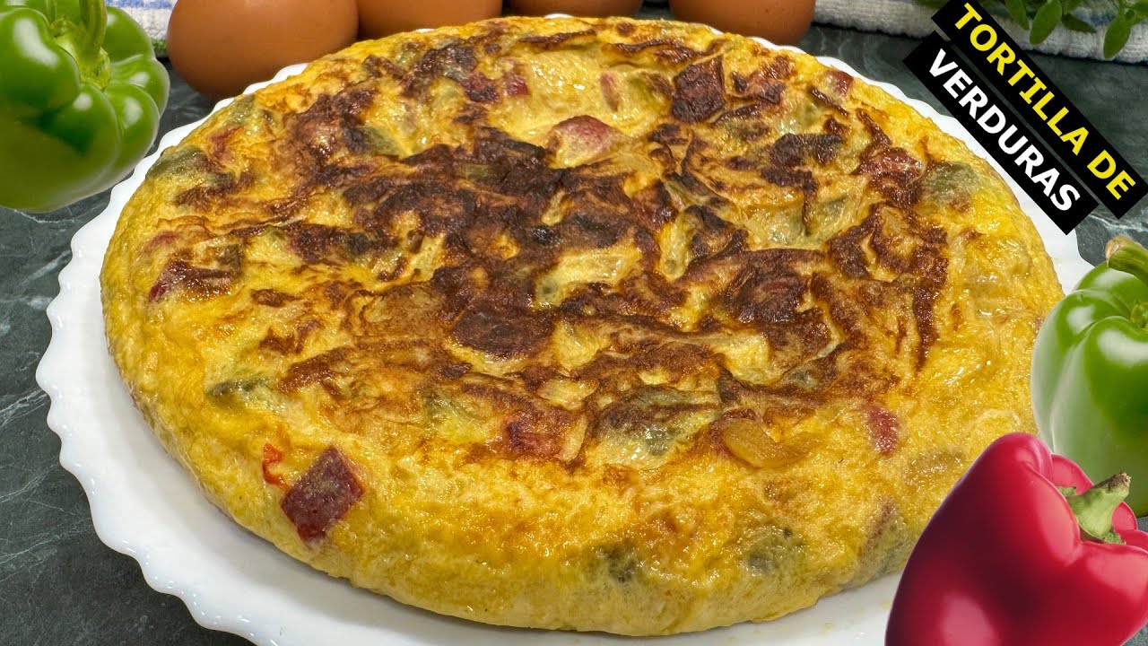 Tortilla De Verduras | Muy Fácil y Riquísima!