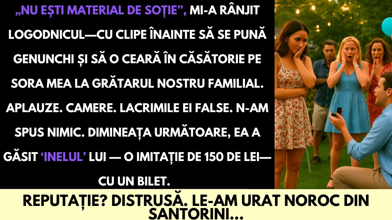 Mi-a Spus Că Nu Sunt “Material De Soție” — Apoi I-a Cerut Mâna Surorii Mele În Fața Familiei