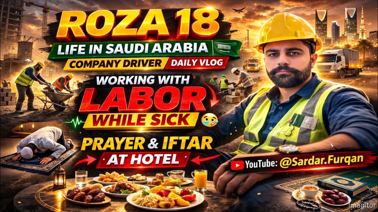 LABOR WHILE SICK Life in Saudi Arabia company driver in Saudi Arabia #vlog #automobile #automobile 