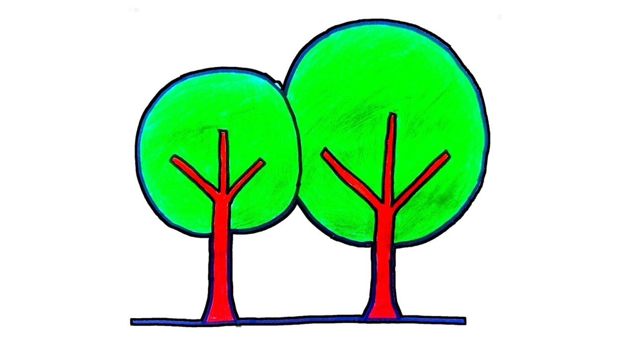 How To Draw a Tree very easy