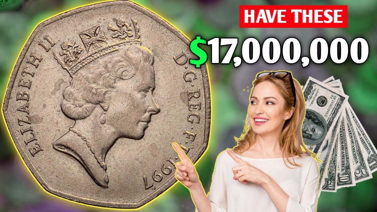 UK Elizabeth 1997 50p Coin Value | How Much is a 1997 50 New Pence Worth Money?