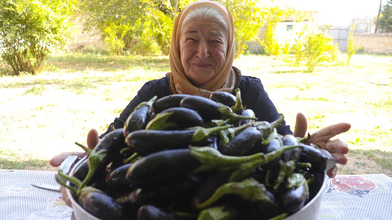 Nənələr BADIMCAN TURŞUSU və BADIMCAN LƏVƏNGİSİ hazırladı-Lənkəran mətbəxi