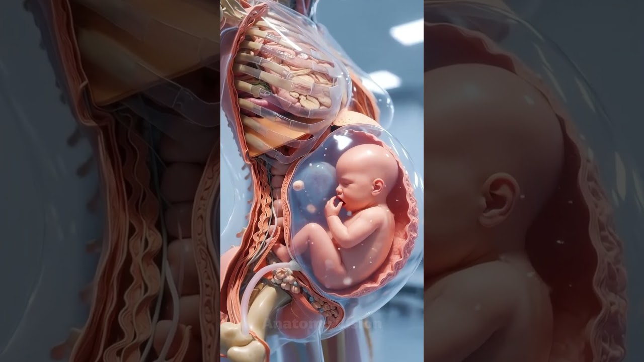 How the Baby Feeds Inside the Womb| Pregnancy Nutrition Explained in 3D