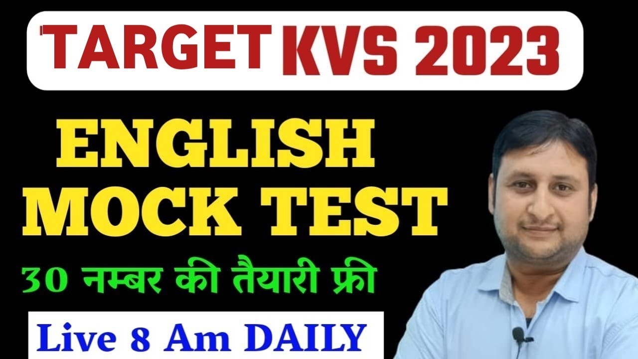 KVS ENGLISH PRACTICE SET FOR PRT 2022 | ENGLISH SET- 01 | kvs prt previous year question papers