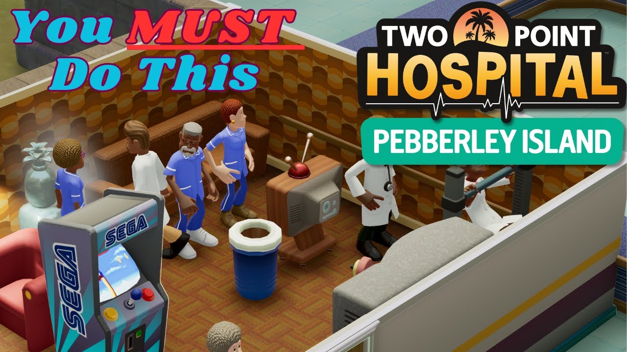 The Best Things You CAN DO To Beat Topless Mountain! Two Point Hospital (Pebberly Island DLC)