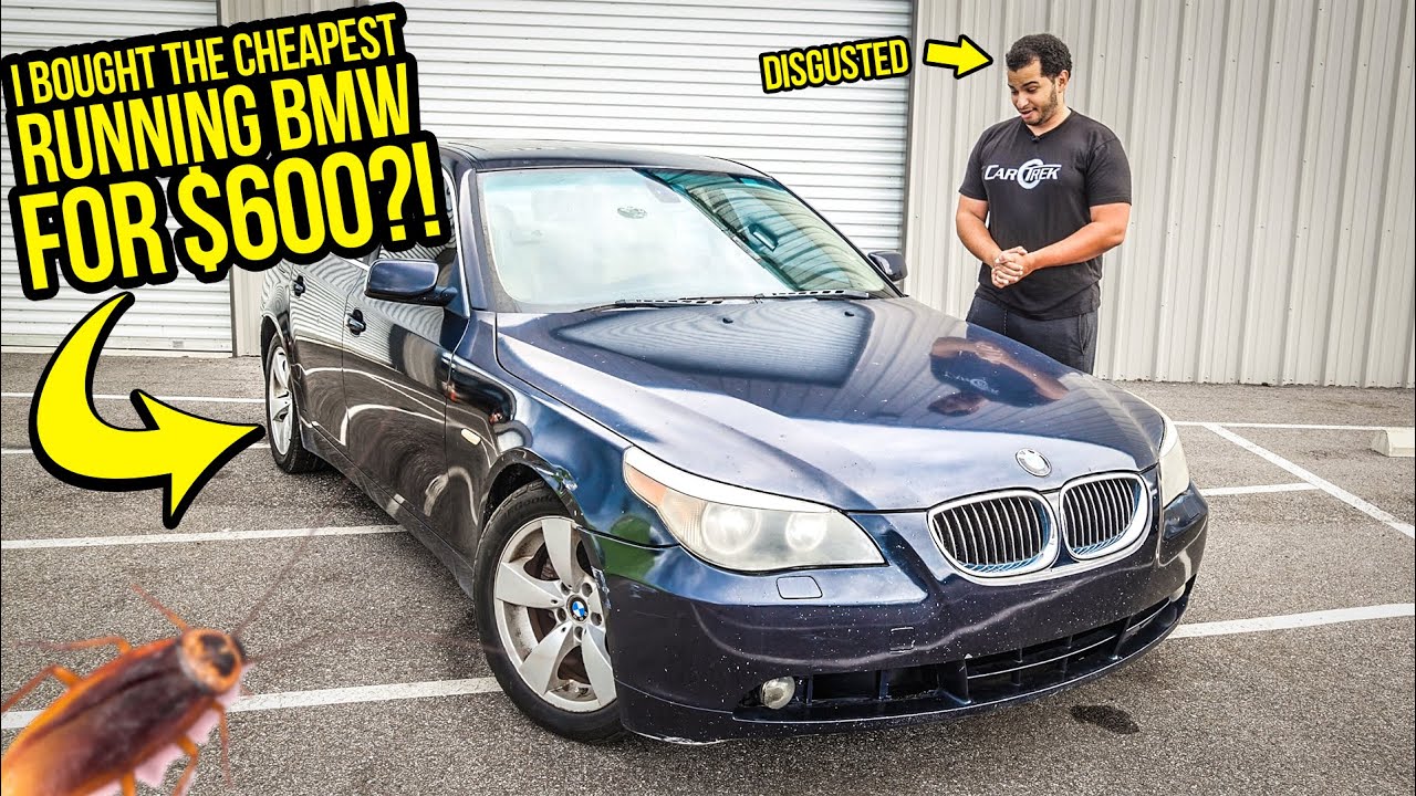 I Bought A Running BMW For $600 (Because It's FULL OF ROACHES)