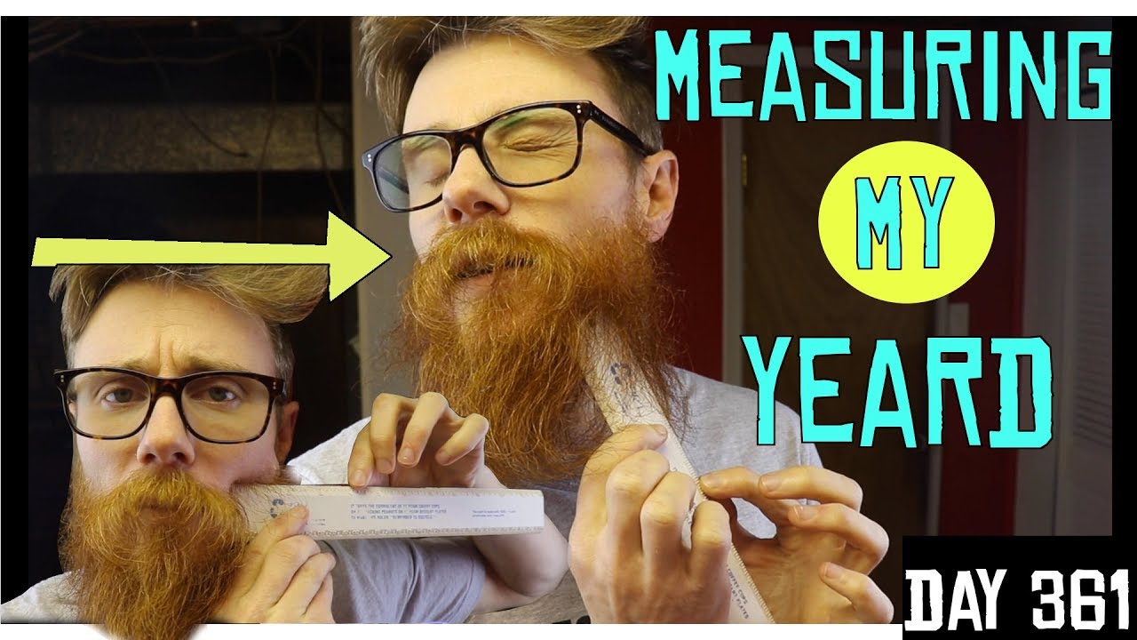 YEARD MEASUREMENTS | BEARD LENGTH AFTER ONE YEAR of HAIR GROWTH |  NO TRIM, NO CUT, NO SHAVE