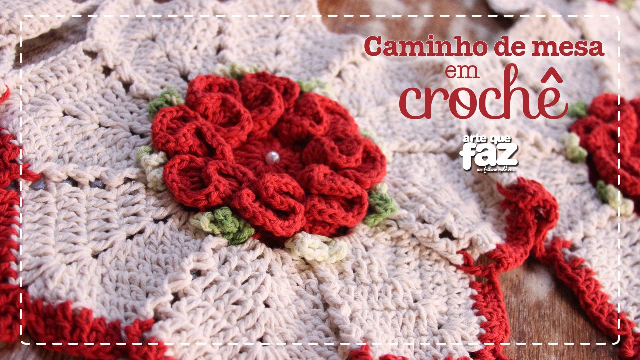 DIY - Caminho de mesa em Crochê (Diane Gonçalves)