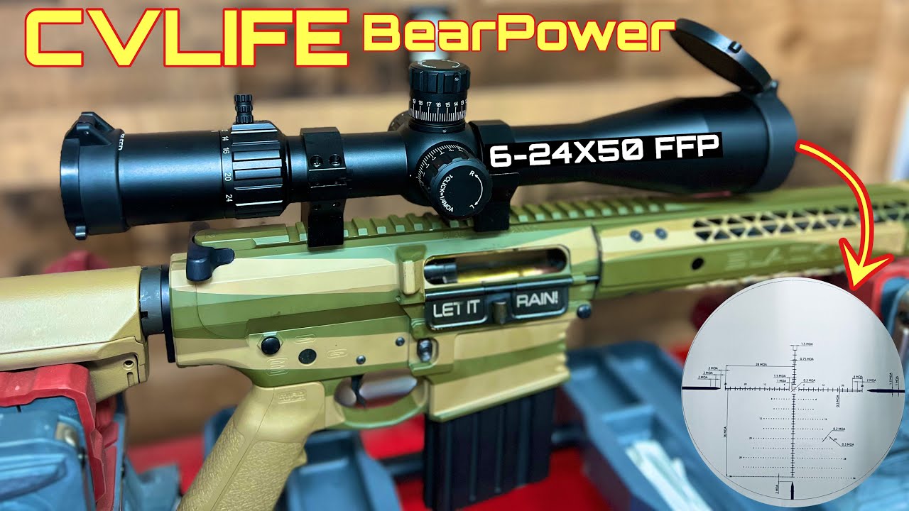 Лучший дальнобойный прицел до 250 долларов? CVLIFE BearPower 6-24X50 FFP