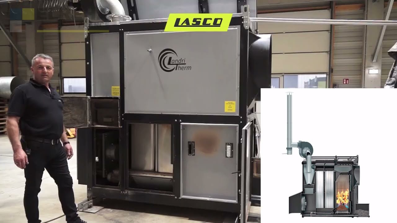 Générateur d'air chaud à bois déchiqueté LASCO